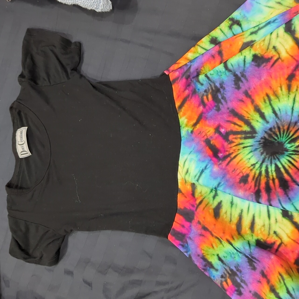 Black and Tie Dye Dori Creations Dress